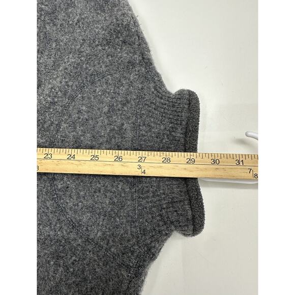 American Eagle Mens Sweater Size XL Gray AE77 Performance Lambswool 1/4 Zip VTG - Picture 9 of 10